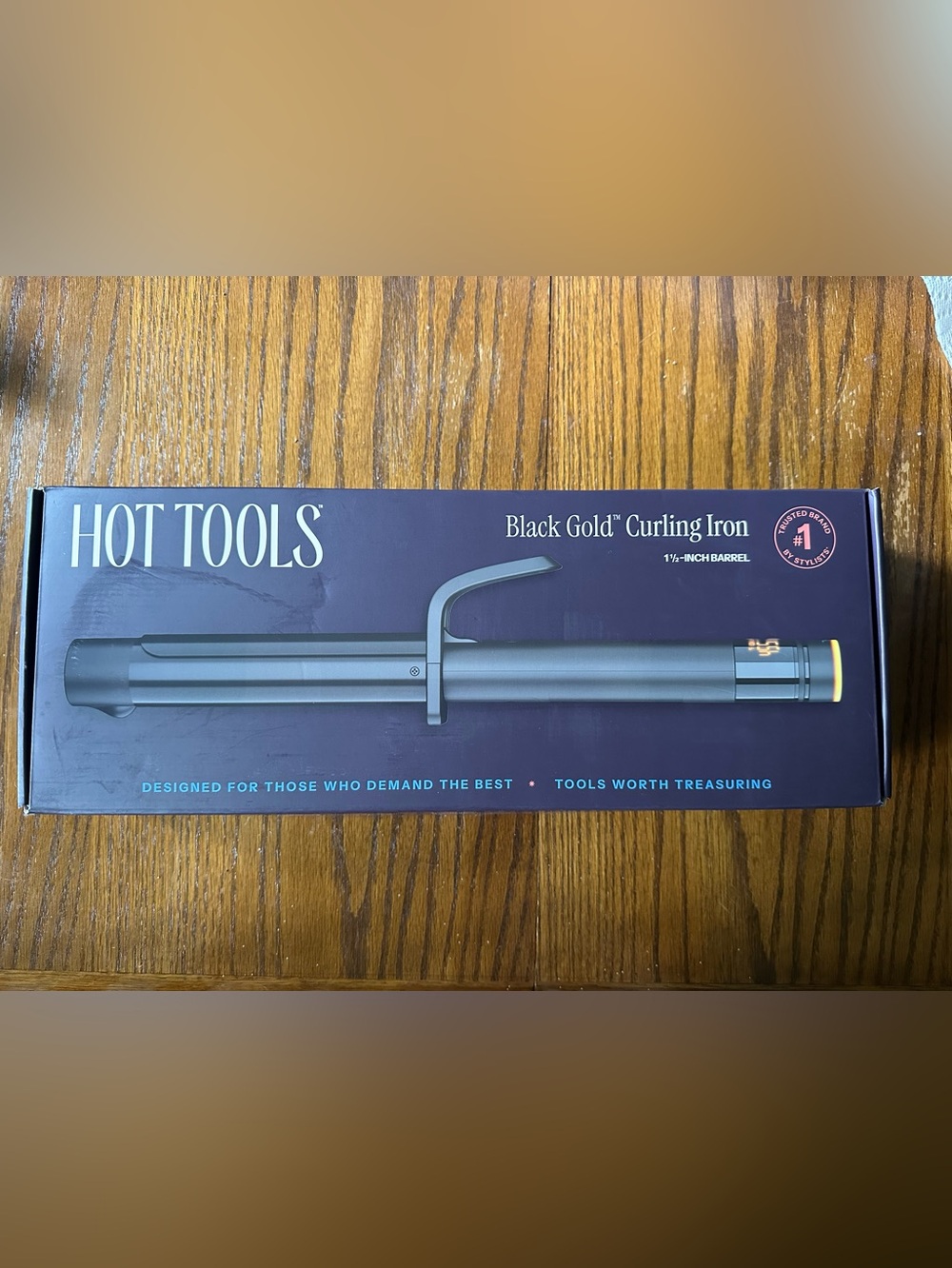 NIB Hot Tools Black Gold Curling Iron - Black